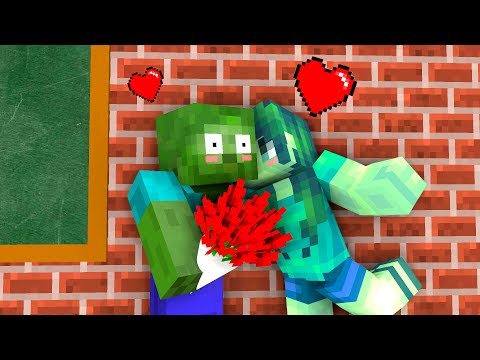 Monster School: Valentine's Day - Minecraft Animation