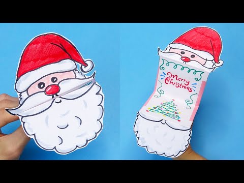 DIY paper crafts Paper toys Christmas crafts santa claus DIY santa claus