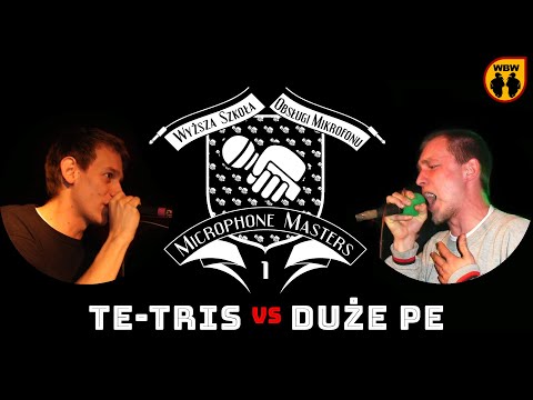 Te-Tris 🆚 Duże Pe 🎤 Microphone Masters 1 (freestyle rap battle)