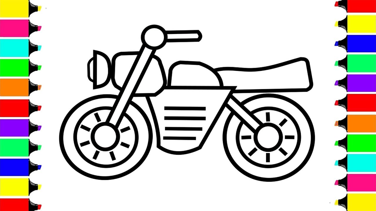 Motorcycle Coloring Pages Sport Bike Coloring Pages | Bike Coloring Video for Kids Learning Colorus