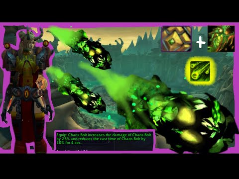 Destruction Warlock 9.2 Rated Arena MADNESS: Chaos Bolts will fly.