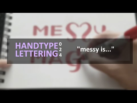 Messy Is Magic | Lettering On White - Series 024