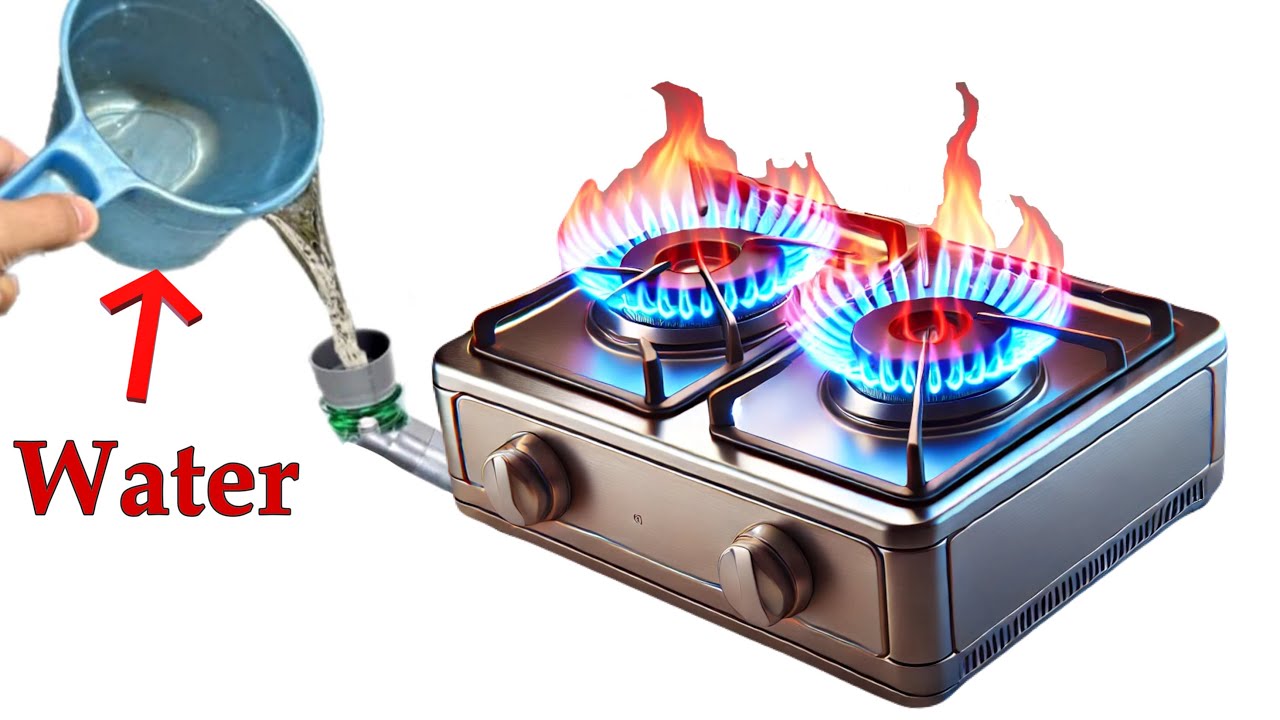 I Turn Gas Stove into a Water Stove, Lifetime Free Cooking Gas