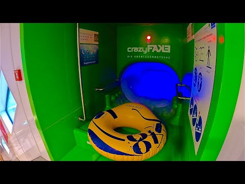 The Crazy Fake Water Slide at Donaubad Ulm, Germany