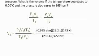 Pressure, Volume and Temperature Relationships - Chemistry Tutorial