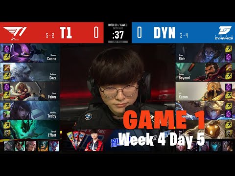 T1 vs DYN - Game 1 | Week 4 Day 5 S10 | LCK Summer 2020