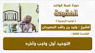 التوحيد اول واجب و آخره image