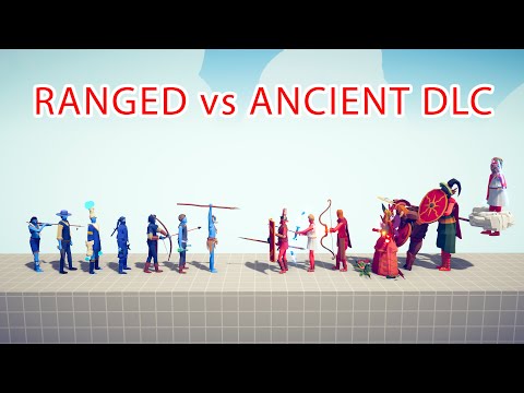 RANGED Team vs ANCIENT DLC Team - Totally Accurate Battle Simulator TABS