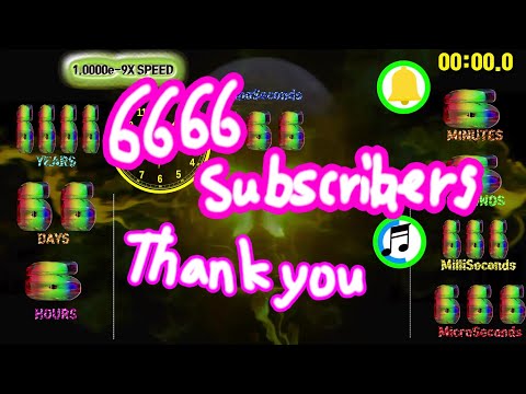 6666 years 66 days 6 hours 6 minutes 6 seconds 666 milli 666micro 666 nano timer countdown alarm🔔