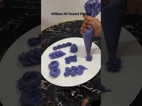 Wilton 2D Piping Tip #cake #piping #youtubeshorts #birthdaycake #anniversarycake #homebaker #wilton