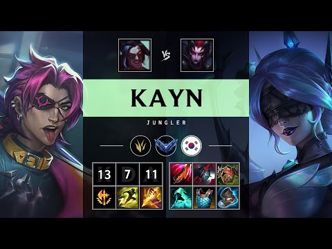 Kayn Jungle vs Elise - KR Diamond Patch 25.05