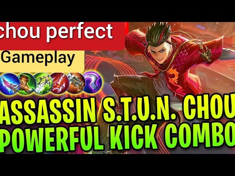 #mlbb stun chou powerful kick combo •|perfect gameplay..