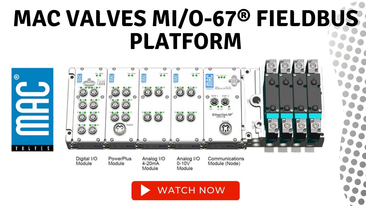 Mac Valves MI/O-67® Fieldbus Platform Overview