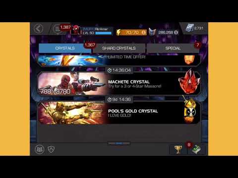 100x Goldpool Crystal Opening!!! - Marvel Contest Of Champions