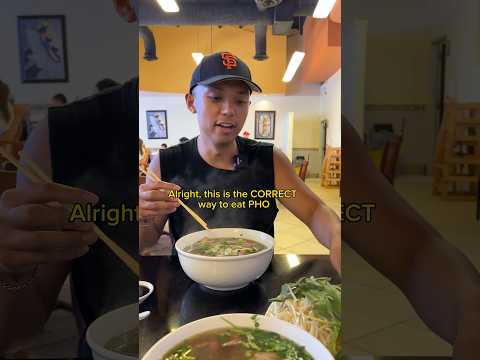 How to Eat Pho the RIGHT way!🍜 #Pho #vietnamesefood #HowToEatPho