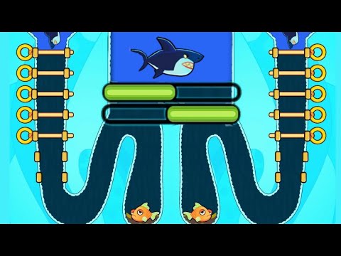New save the fish game / New updated save  fish pull the pin mobile game / level 10104 - 10125