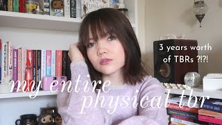 my entire physical tbr (150+ books)