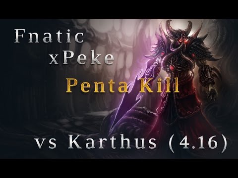 Fnatic xPeke Kassadin MID vs Karthus in Korea Pentakill Season 4 (4.16) League of Legends SoloQ