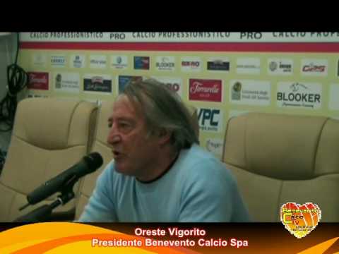 Il presidente ringrazia tutti dopo Benevento-Alessandria