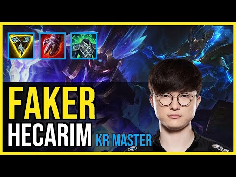 Faker - HECARIM vs. KHA'ZIX Jungle | KR Master