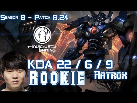 IG Rookie AATROX vs GALIO Mid - Patch 8.24 KR Ranked
