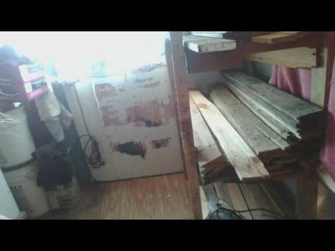 Indoor Wood Rack From Our Scavenging