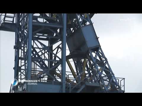 Bericht Abriss Fördergerüst Schacht 5, GSES Sondershausen im MDR Thüringen Journal vom 12.04.2018