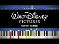 Walt Disney Pixar Animation Intro 1995 Piano Tutorial