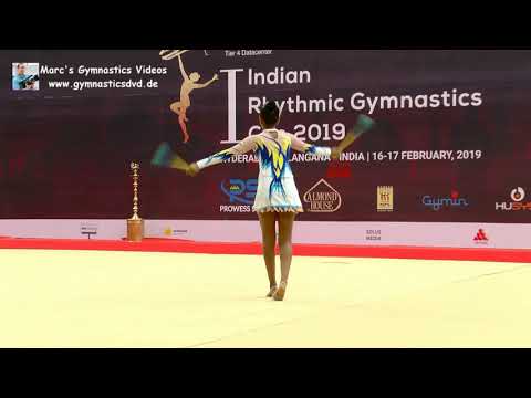 Keerthana G (IND) - Junior 17 - Indian RG Cup Hyderabad 2019