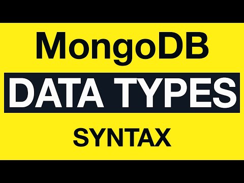 MongoDB Data Types 02 MongoDB Types Syntax in Shell Mode