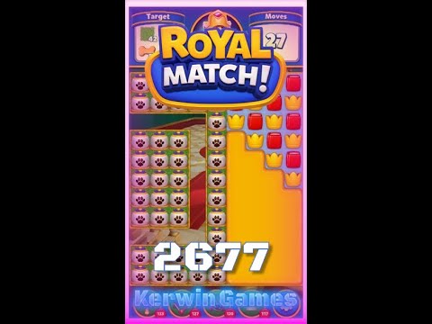 Royal Match Level 2677 - No Boosters Gameplay