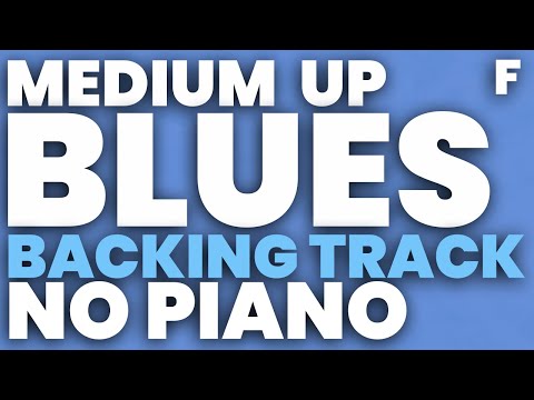 Blues in F Jazz Backing Track 180 bpm Swing Brushes - NO PIANO
