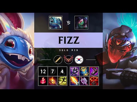Fizz Mid vs Akali - KR Grandmaster Patch 25.12