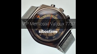 VIP Memosail Yacht Timer Valjoux 7737 circa. 1975 Preowned Vintage