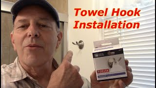 How To Install A Towel Hook Or Coat Hanger