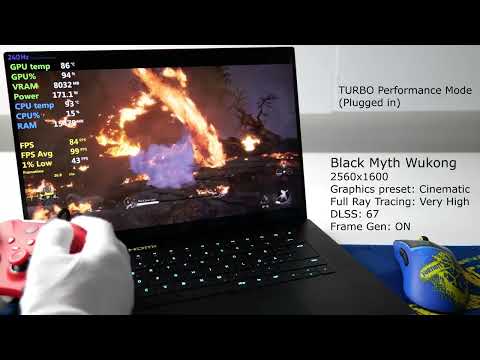 The Razer Monster Laptop   RTX 4090! Black Myth Wukong Fortnite Gear