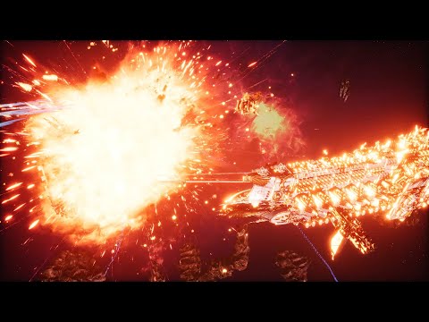 Imperator Somnium in action! - Imperial Navy vs Chaos - Massive Battle, Battlefleet Gothic Armada 2