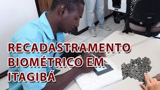 Cobertura do recadastramento eleitoral biométrico no município de Itagibá/BA
