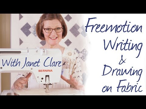 Freemotion Writing and Drawing on Fabric by Janet Clare - Fat Quarter Shop