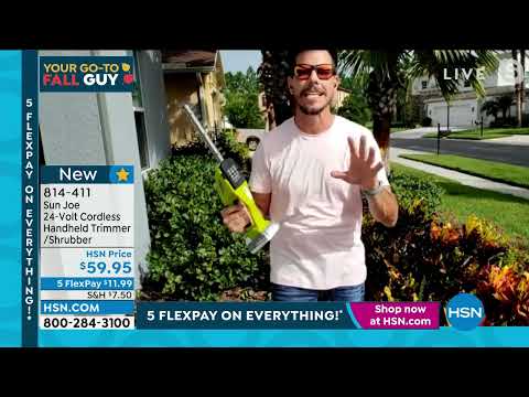 Sun Joe 24Volt Cordless Handheld Trimmer /Shrubber