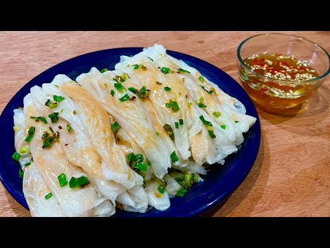 Bánh Cuốn Tôm Cháy tráng chảo cấp tốc o cần ngâm bột, dai ngon | Pan Shrimp Rice Rolls