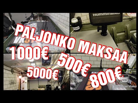 Paljonko minun vene + varustus maksaa
