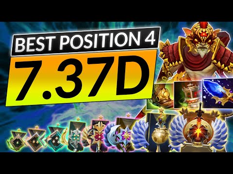 NEW BROKEN POS. 4 HERO IN 7.37d -  Pro Tips For Easy Wins - Dota 2 Bounty Hunter Guide
