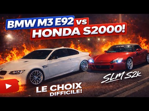 Two legends face off: M3 E92 vs S2K 🔥!! Tough choice 😂🙆🏽‍♂️ [Ft Ju_Shiftech Nantes]