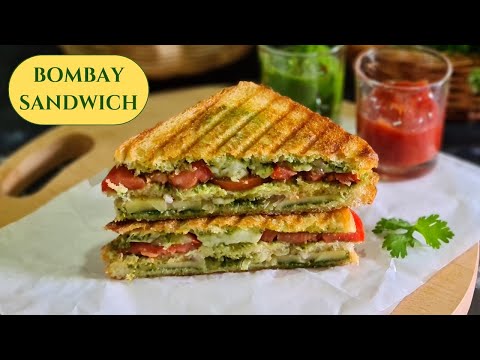 Bombay Sandwich Recipe | Mumbai Street style Grilled Vegetable Sandwich | Vanita's Corner