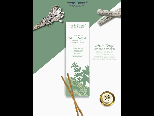 Californian White Sage (Sabio Balanco ) Incense Sticks 100 gms video