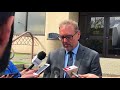 Lawyer David Baker speaks to reporters.