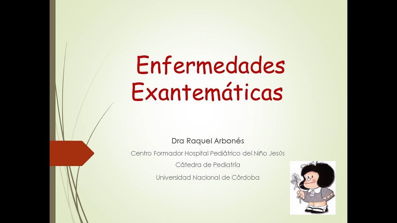 Enfermedades Exantemáticas Dra Raquel Arbonés