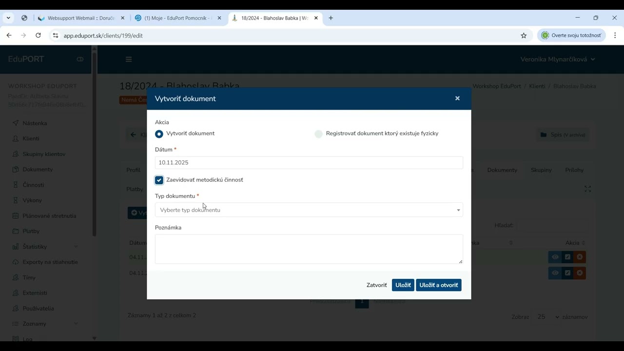 Videonávod: Karta podporných opatrení a odborných činností