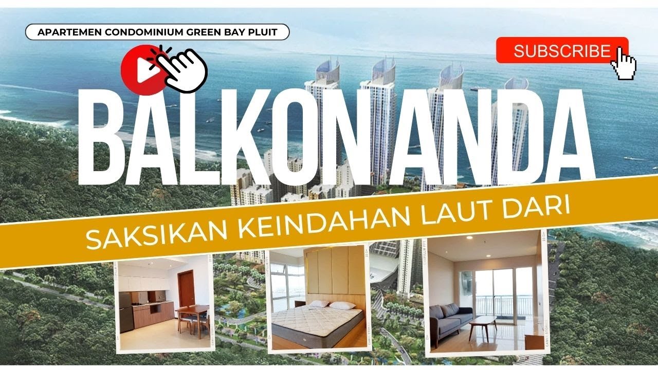 Super Exclusive! 3BR Corner Unit 118M² Fully Furnished, Green Bay Pluit Condominium Greenbay Baywalk with Best Sea View